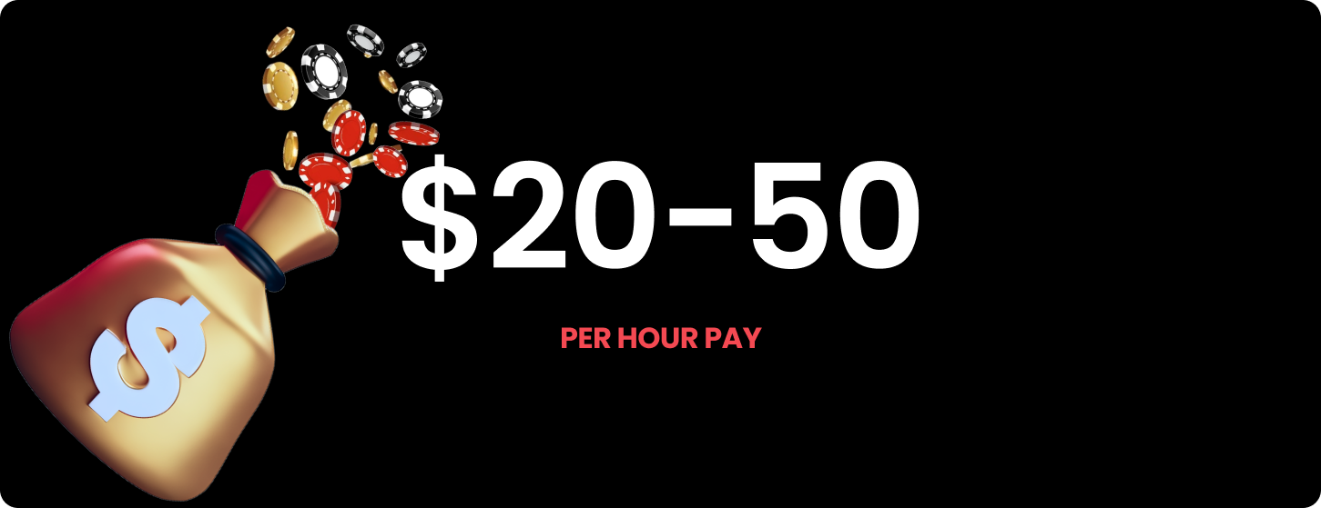 get paid weekly for playing in our medium and high stakes games